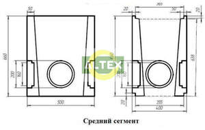 Пескоуловитель Super ПУ -30.40.60, DN 300 E600, средняя часть