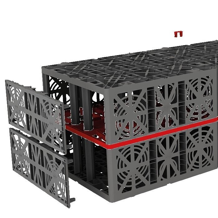 Боковые заглушки для ECO Bloc 205 л., комплект 2шт. Боковые заглушки для ECO Bloc 205 л., комплект 2шт.