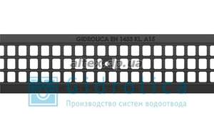 Ґрати водовідвідні DN100 комірчасті, пластикові, A15, 0,5 метра