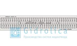 Ґрати водовідвідні DN150 пористі, сталеві оцинковані, A15 - B125, 1 метр