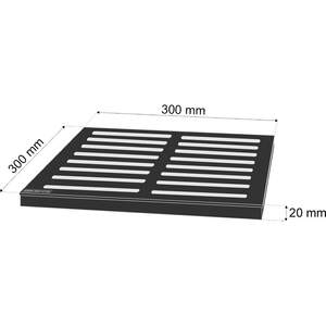 Решітка дощоприймача 300*300 чавунна, B125