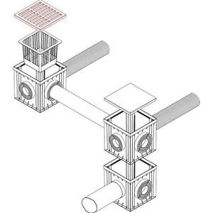 Ґрати дощеприймача 300*300 чавунні, B125